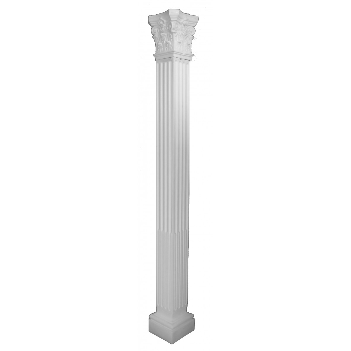 Pilastra Cuadrada Corintia de 16 cm de diametro