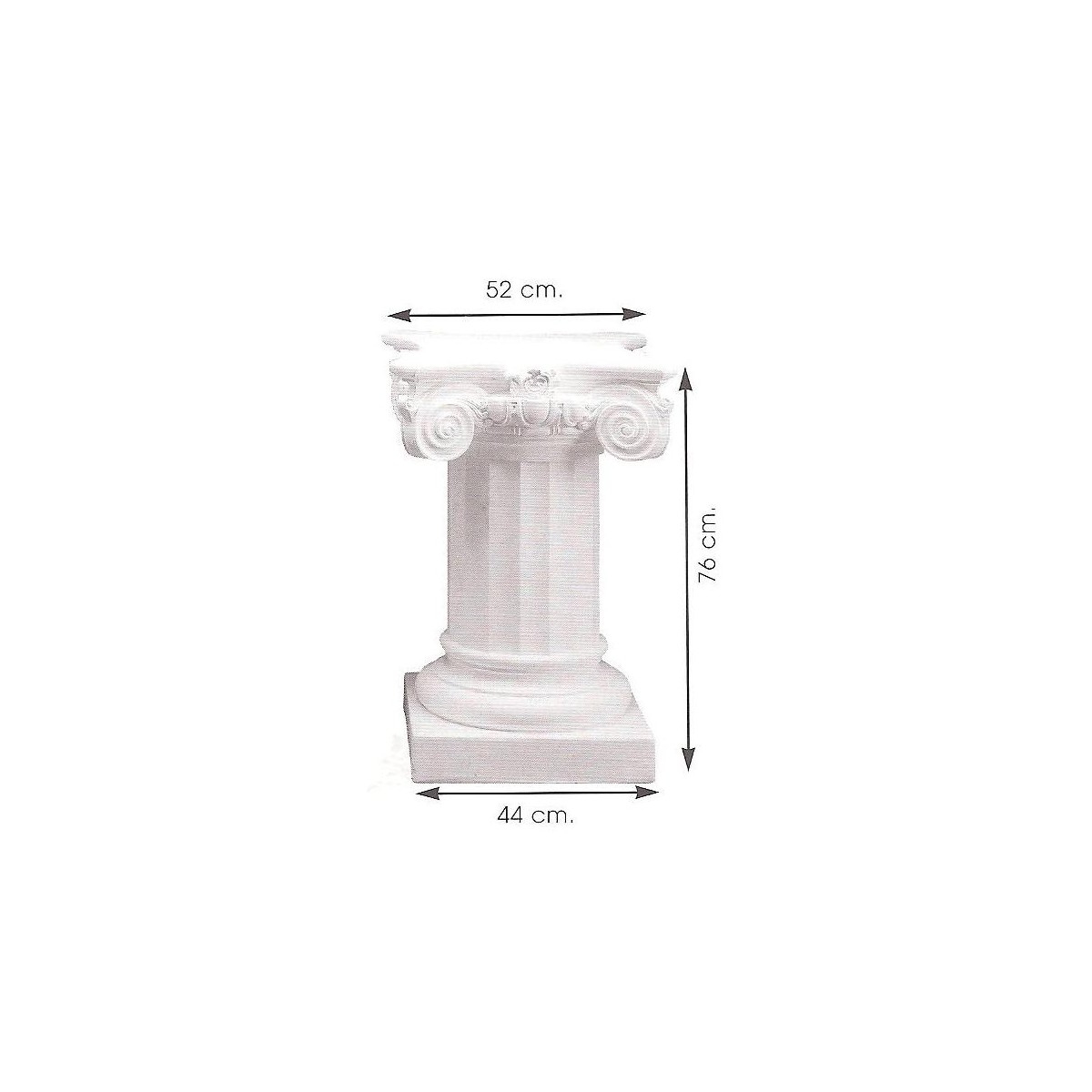 Columna baja para mesa 76 cm (uso decorativo en...