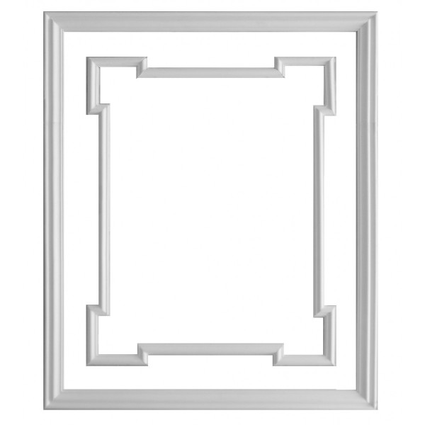Panel artesonado de escayola para chimenea...