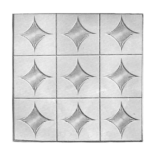 Placa decorativa de escayola para techo fijo 60x60 cm...