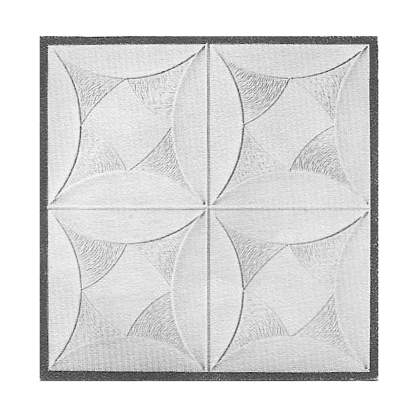 Placa decorativa de escayola para techo fijo 60x60 cm...