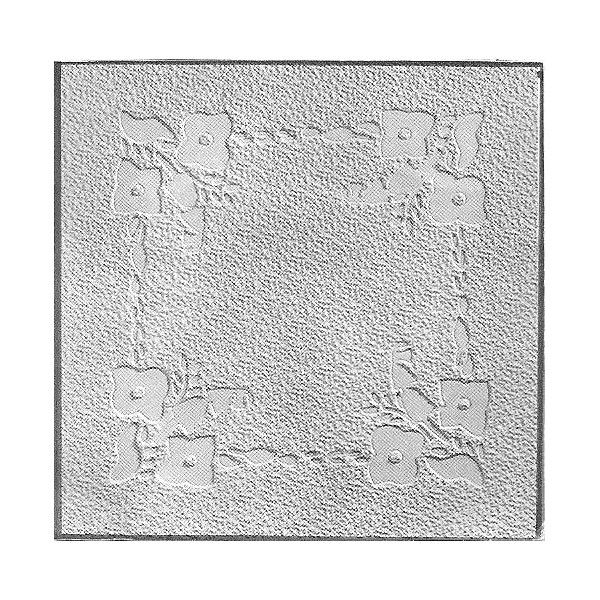 Placa decorativa de escayola para techo fijo 60x60 cm...