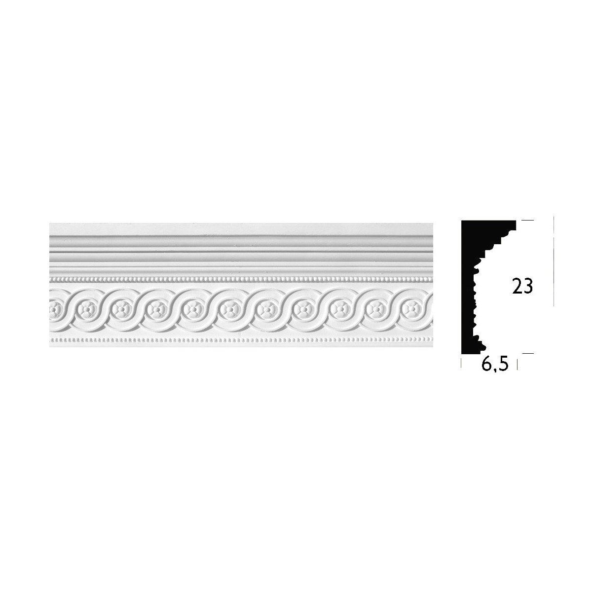 Friso Decorativo de Escayola 1,25 m (REF 146)