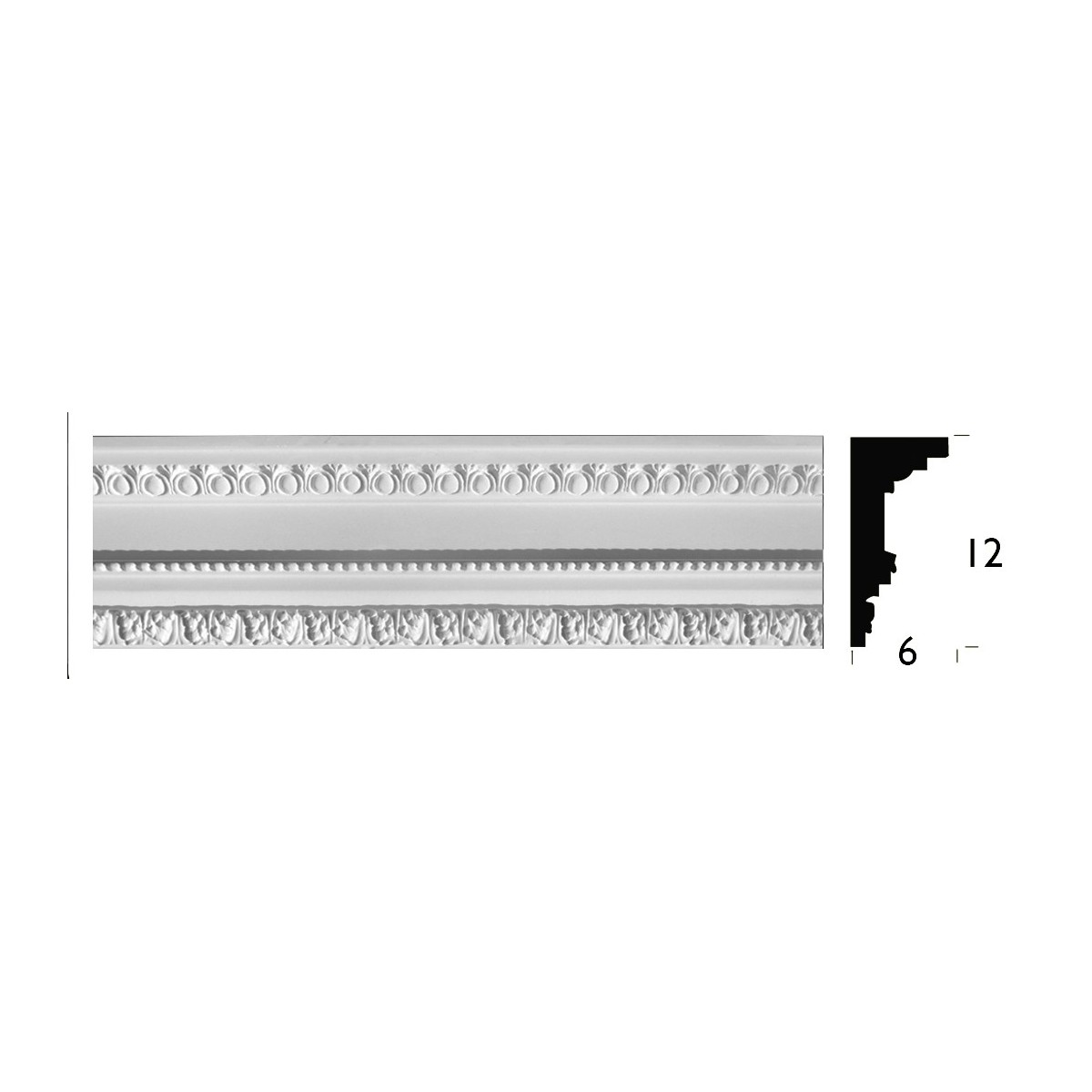 Friso Decorativo de Escayola 1,13 m (REF 169)