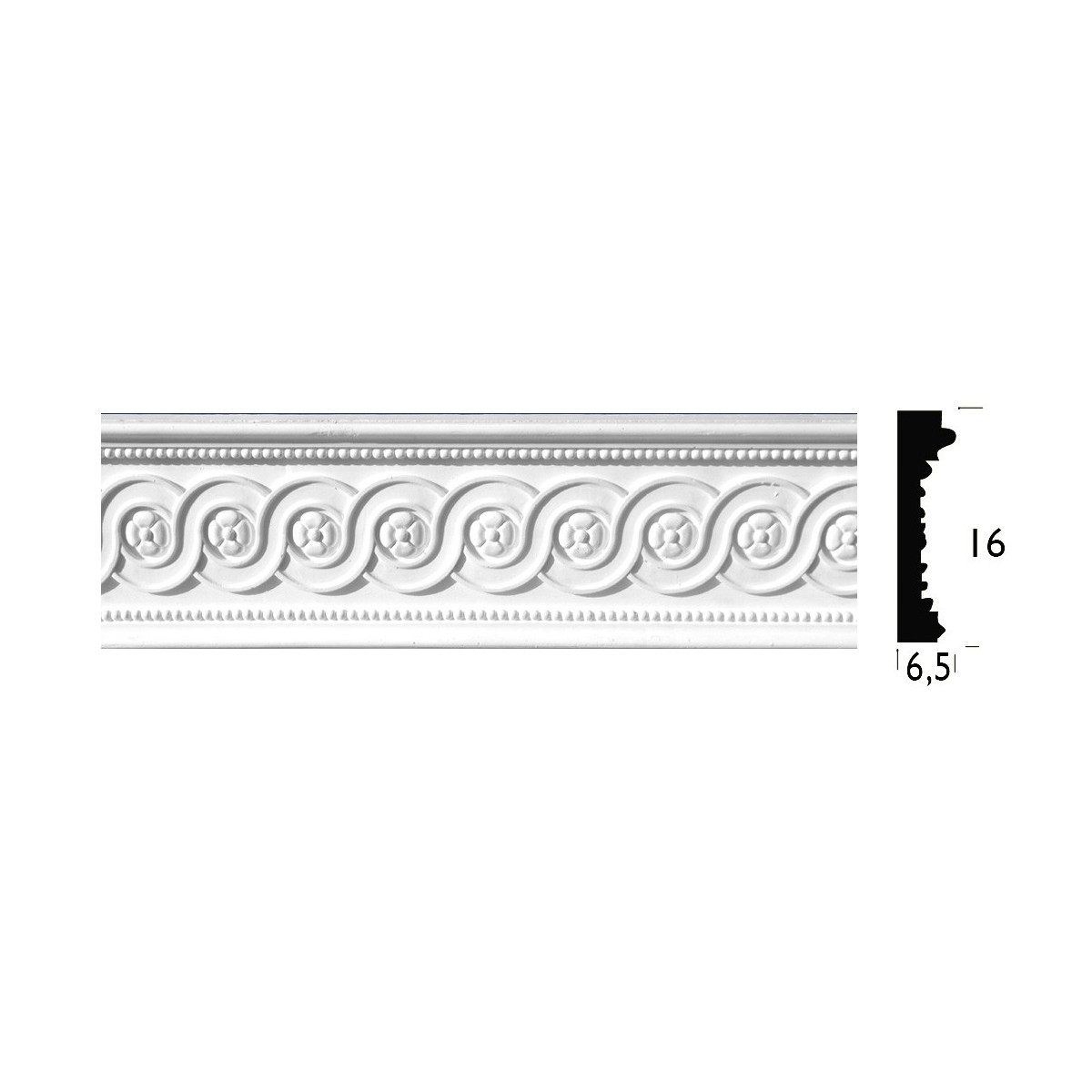 Friso Decorativo de Escayola 1,25 m (REF 147)